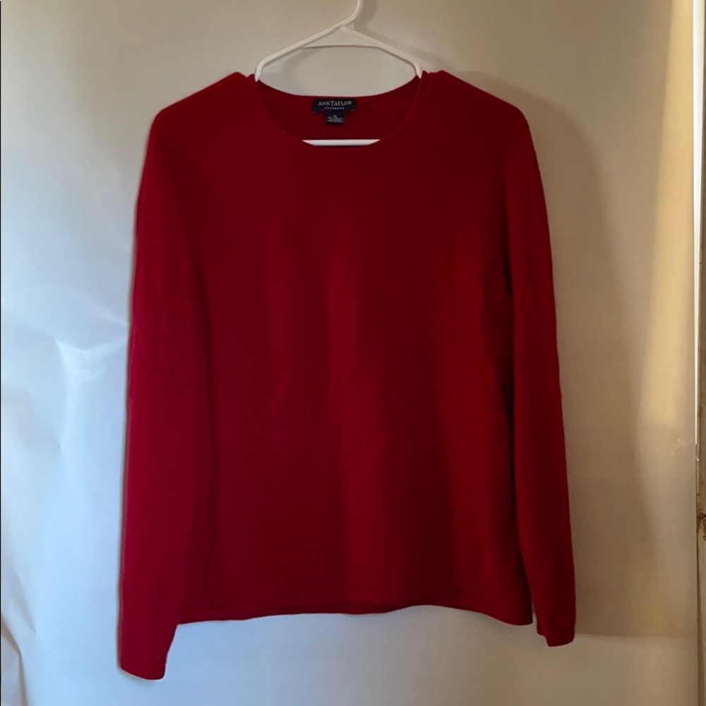 Ann Taylor cashmere scoop neck sweater